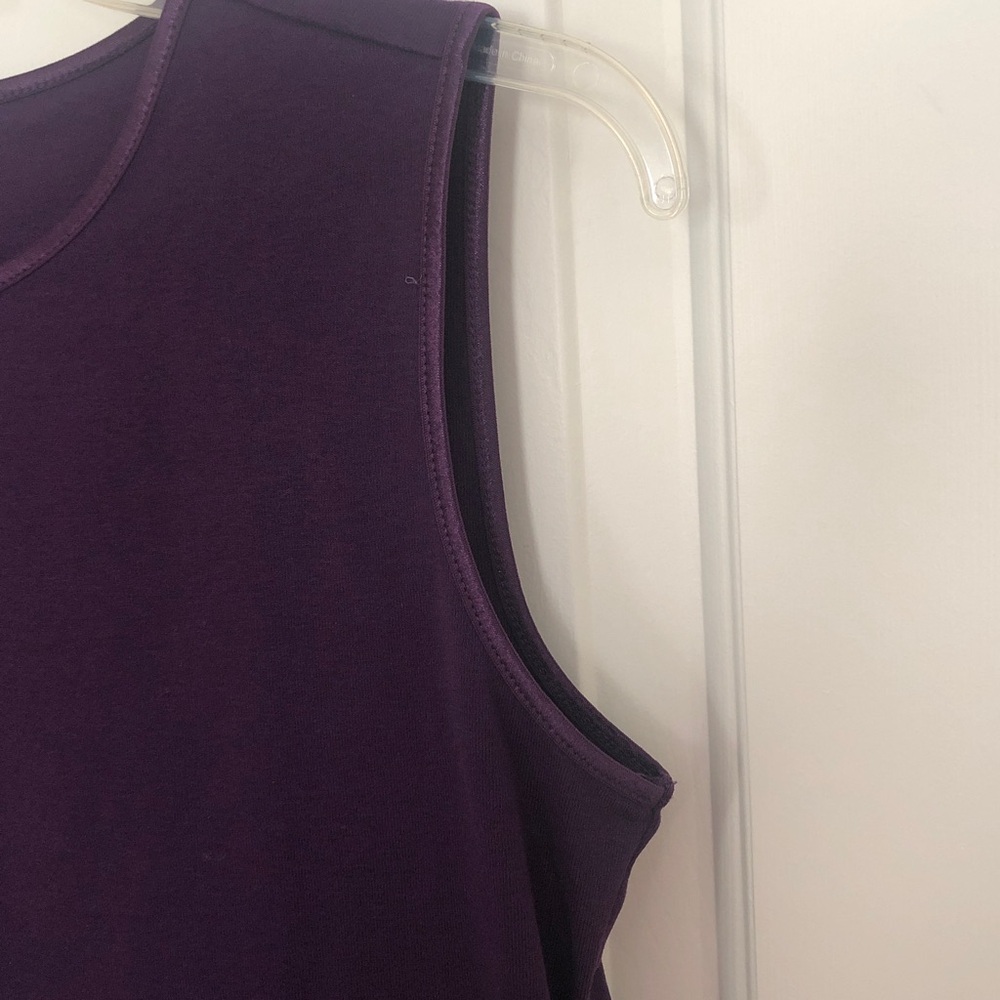 Christopher & Banks Purple Sleeveless Crewneck Tank - Picture 5 of 9